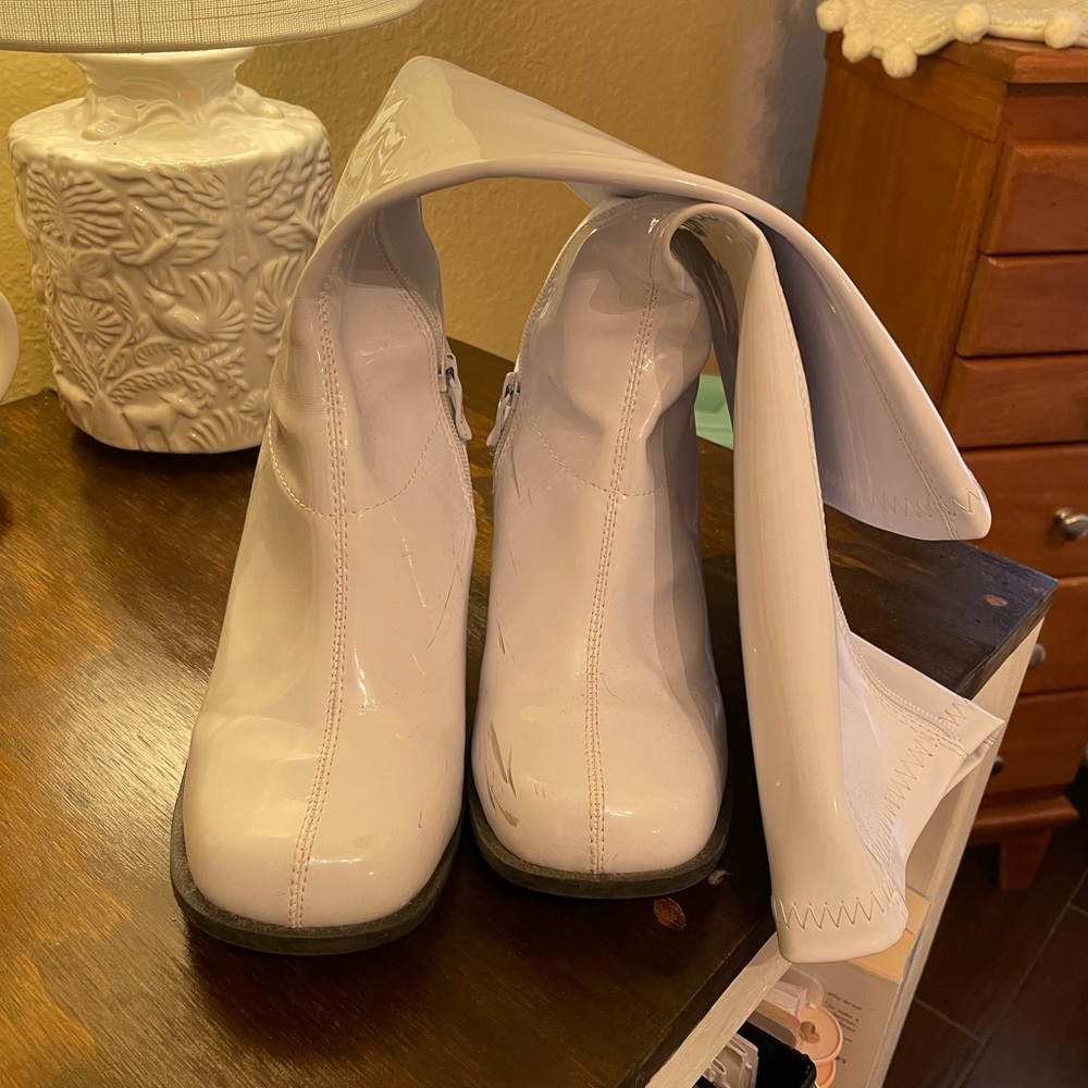 White Gogo Boots